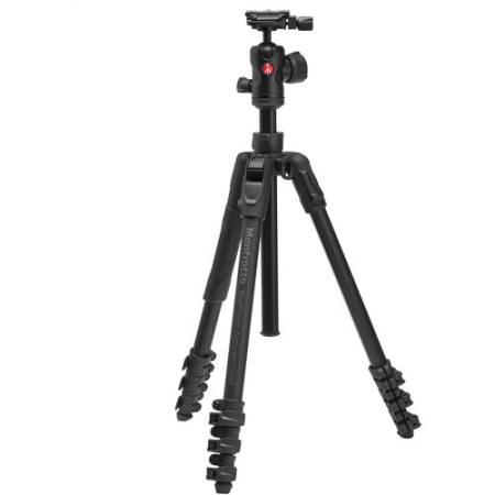 Manfrotto MKBFRLA4FB-BH - zestaw, statyw 4-sekcyjny aluminuiwy z serii Befree Advanced, 40-151cm, udźwig 9kg_1